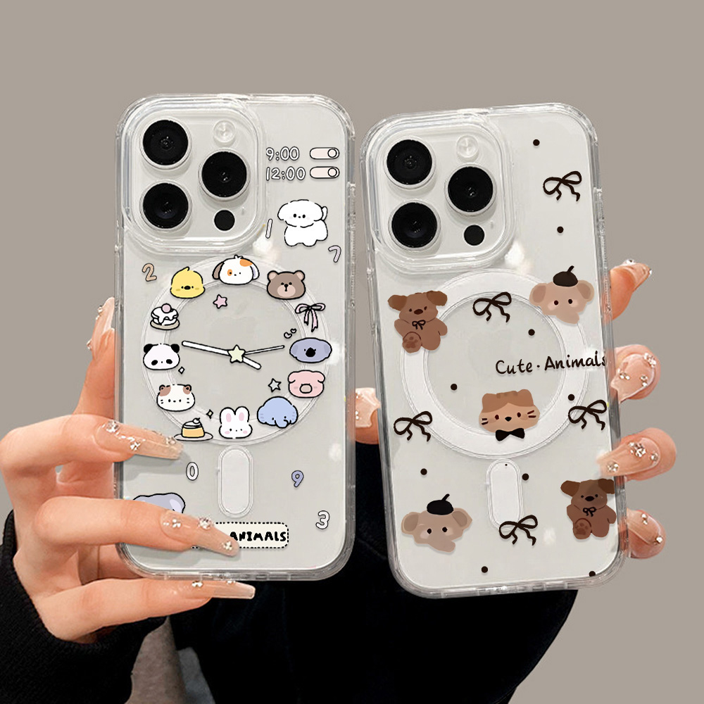 Phone Cases Magsafe - Nette Cartoon Tiere Telefon Fall Für