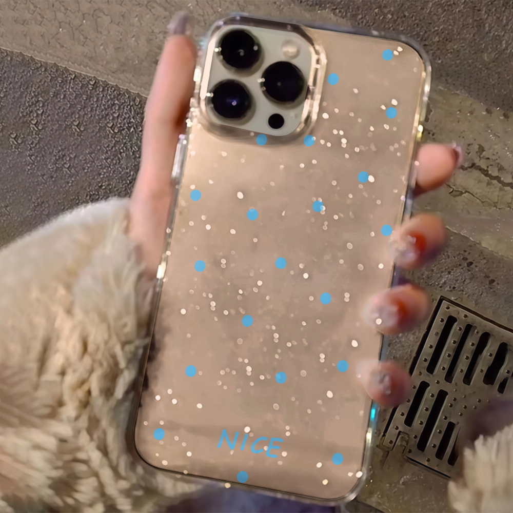 Phone Cases Luxury - Luxuriöse, schlichte Handyhülle mit Polka Dots