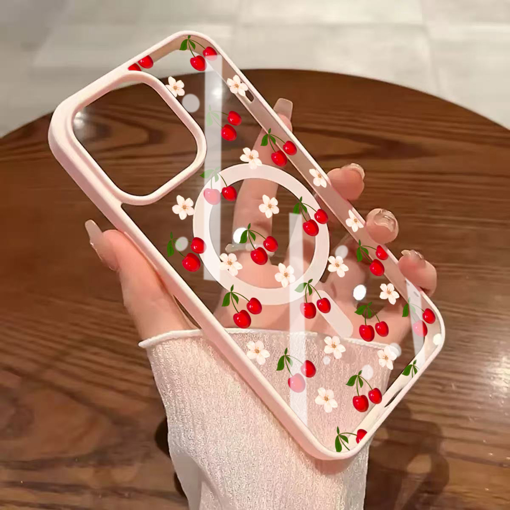 Phone Cases Magsafe - Süße Kirschfrucht-Klarzhülle für Magsafe iPhone 16