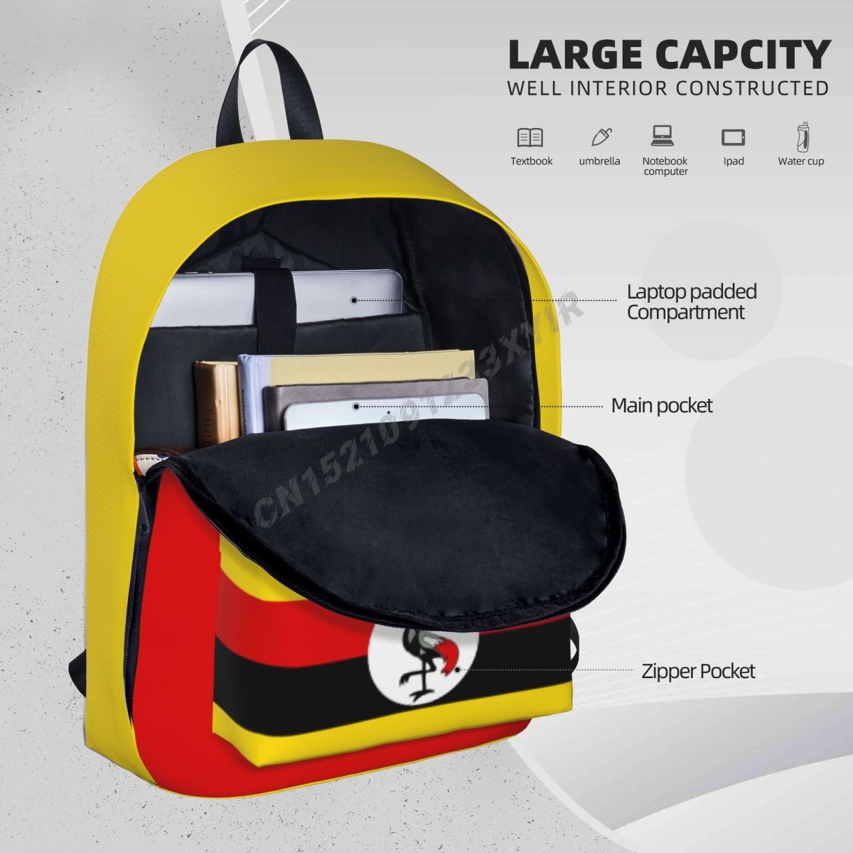 Unisex Rucksack Uganda Flagge  – Phone Cases Uganda Bewertung und Preis