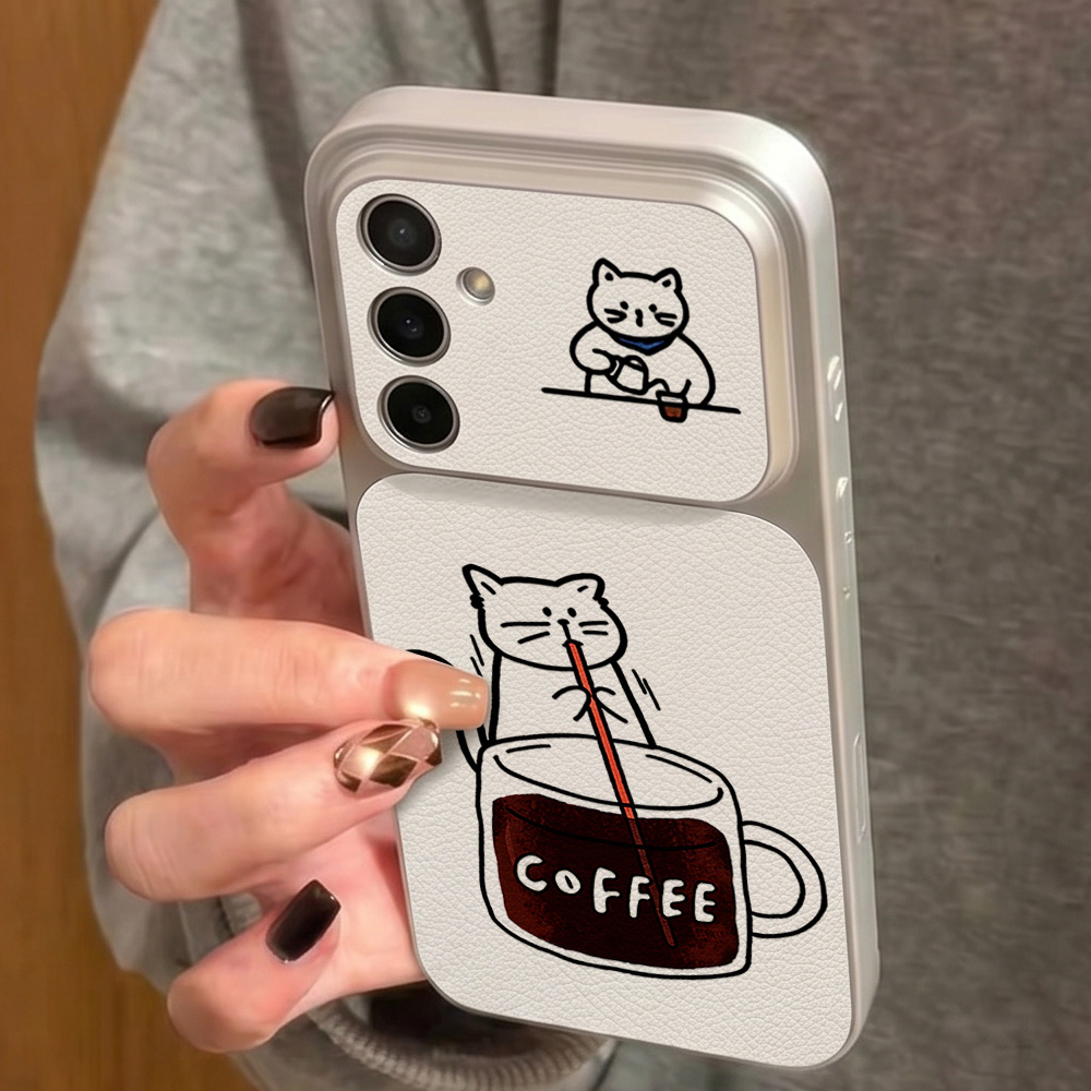 Kaffee-Süße-Katzen-Handyhülle  – Phone Cases Galaxy S25 Bewertung und Preis