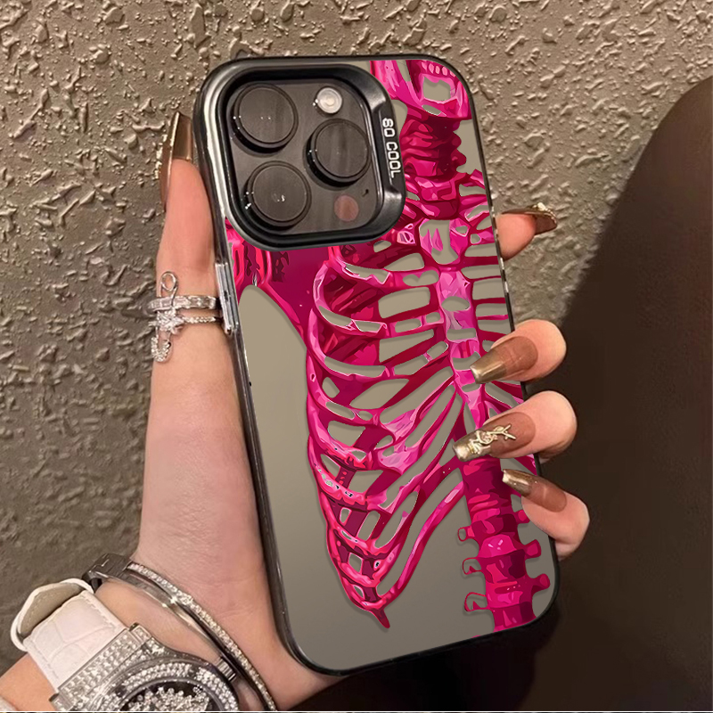 Luxuriöse rosa-grüne Totenkopf – Phone Cases Luxury Bewertung und Preis