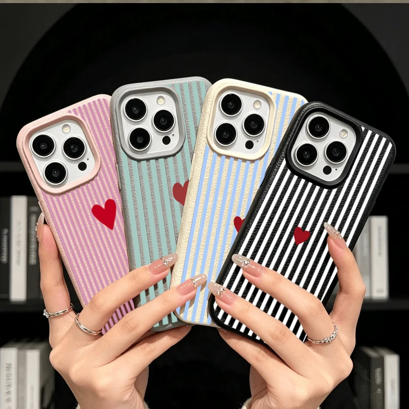 Bunte gestreifte Herz-Hülle fü – Realme Note 50 Bewertung und Preis