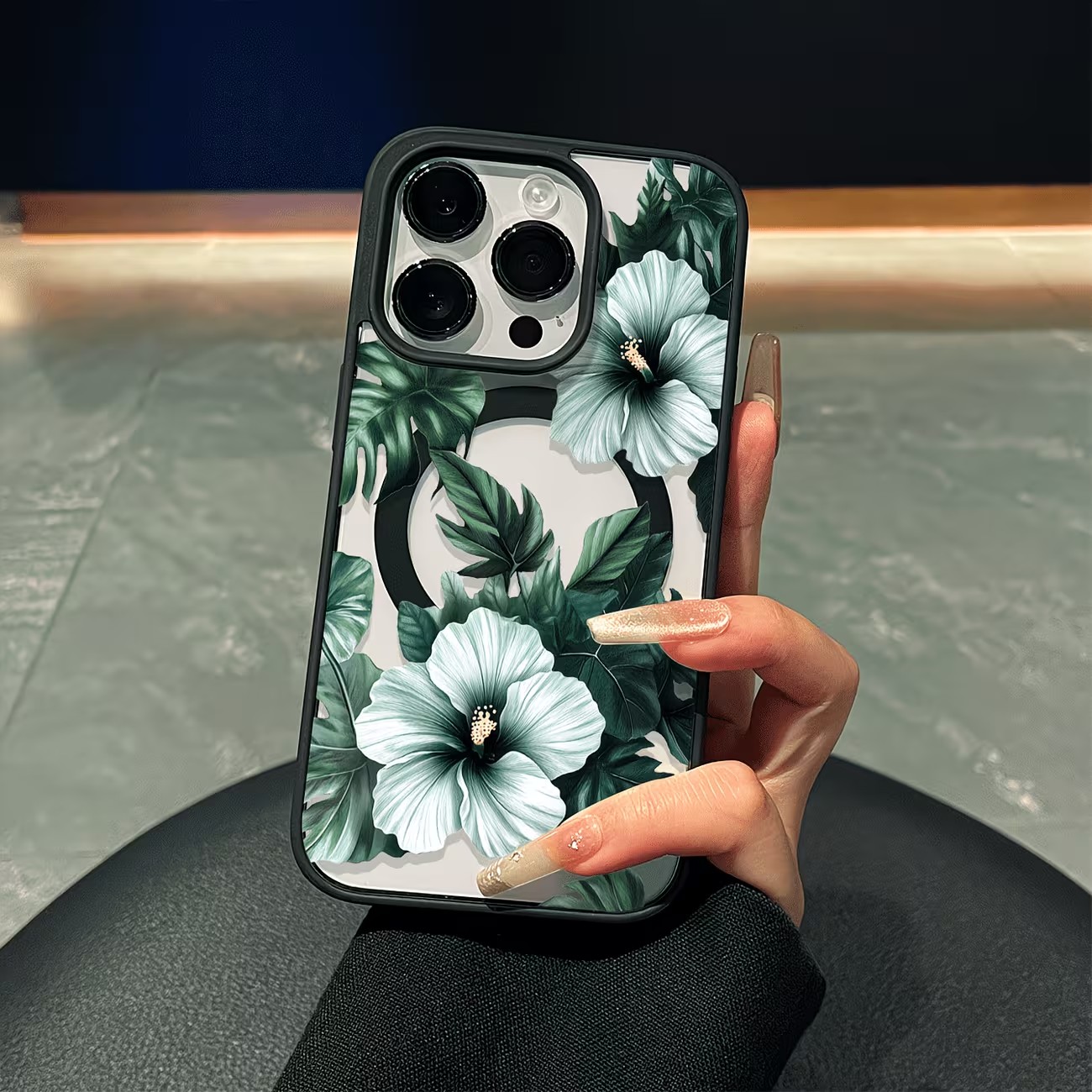 Grüne Blumenmuster Handyhülle  – Phone Cases Magsafe Bewertung und Preis