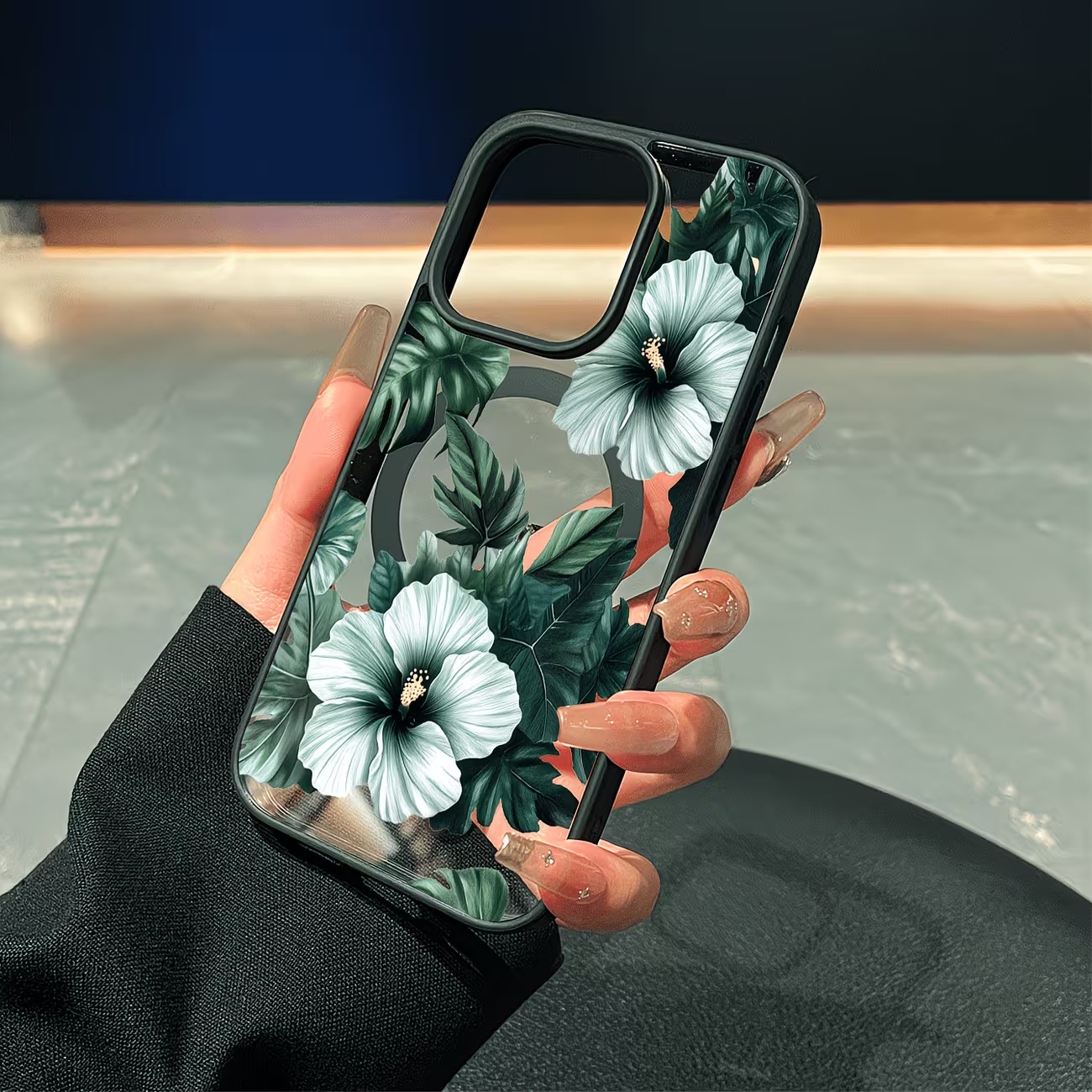 Grüne Blumenmuster Handyhülle  – Phone Cases Magsafe Bewertung und Preis
