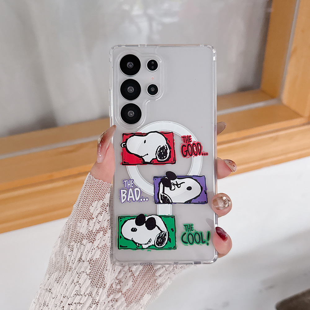 Niedliche Cartoon Snoopy Charl – Phone Cases Magsafe Bewertung und Preis